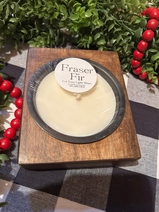 Mango Wood Cheese Mold Candle