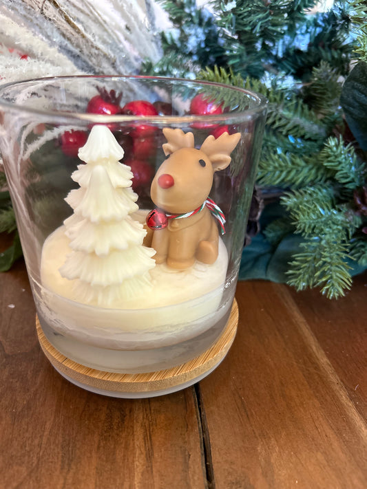 12 oz Rudolph with White Pine Tree